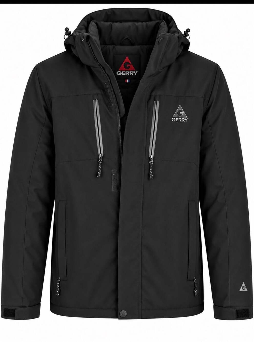 NWOT, Gerry Insulated Jacket Size XXL Black Outdoor Hooded Ski Coat